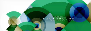 Vektör daire kompozisyon, geometrik en az tasarlamak