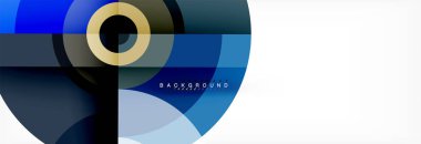 Geometrik daire arka plan, yaratıcı geometrik duvar kağıdı.