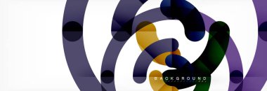 Yuvarlak doğrusal daire şekiller arka plan