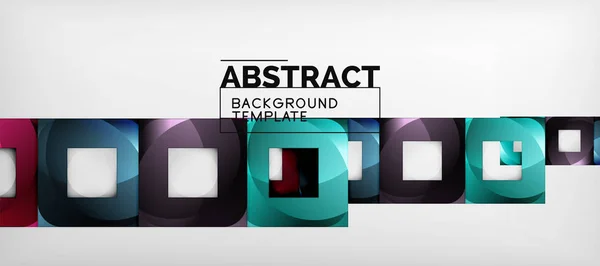 Abstrakte Quadrate geometrischer Hintergrund kann im Cover-Design, Buchdesign, Website-Hintergrund verwendet werden — Stockvektor