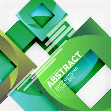 Arka plan soyut kareler, geometrik en az şablonu