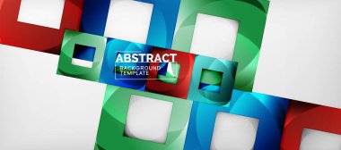 Arka plan rengi ile kareler kompozisyon, modern geometrik soyutlama Tasarım poster, kapak, marka veya afiş için