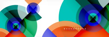 Geometrik daire arka plan, yaratıcı geometrik duvar kağıdı.