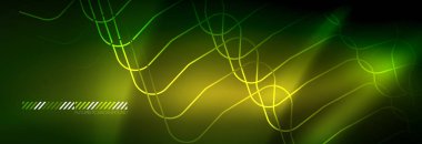 Parlak neon ışıkları arka plan, tekno tasarım, projeniz için modern duvar kağıdı