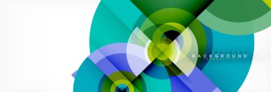 Geometrik daire arka plan, yaratıcı geometrik duvar kağıdı.