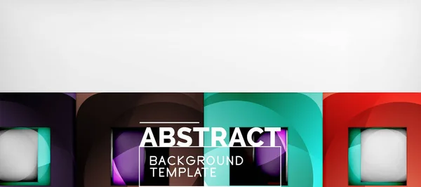 Φόντο με χρώμα πλατείες σύνθεση, σύγχρονη γεωμετρική αφαίρεση σχεδιασμό για αφίσα, κάλυμμα, branding ή πανό — Διανυσματικό Αρχείο