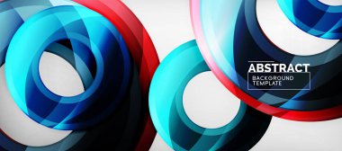 Parlak daireler geometrik arka plan