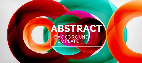 Vector rings abstract background — Stock Vector