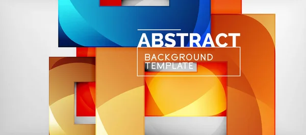 Abstraktní čtverce, geometrické pozadí lze použít na obalový design, knihy, webové stránky pozadí — Stockový vektor