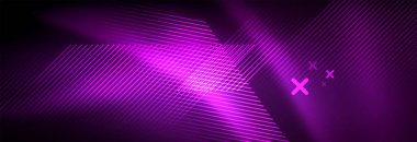 Parlak parlayan ışıklar neon renk tasarım arka plan