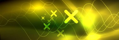 Parlak neon ışıkları arka plan, tekno tasarım, projeniz için modern duvar kağıdı