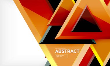 Uçan üçgen compostion geometrik arka plan