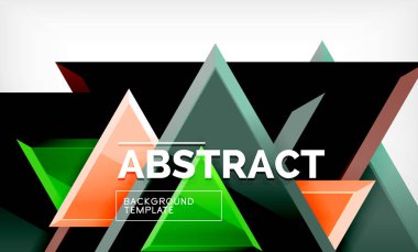 Tech futuristik geometrik 3d şekiller, minimal arka plan soyut