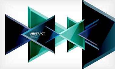 Üçgen düşük Poli arka plan tasarımı, çok renkli üçgenler