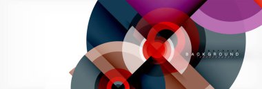 Geometrik daire arka plan, yaratıcı geometrik duvar kağıdı.