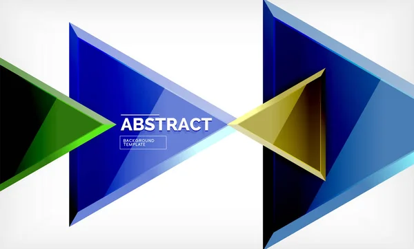 Vliegende driehoeken specialist geometrische achtergrond — Stockvector