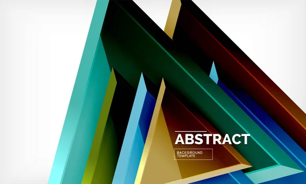 Conception triangulaire bas fond poly, triangles multicolores — Image vectorielle