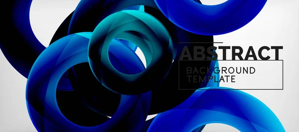 Vector circles abstract background — Stock Vector