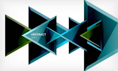 Üçgen düşük Poli arka plan tasarımı, çok renkli üçgenler