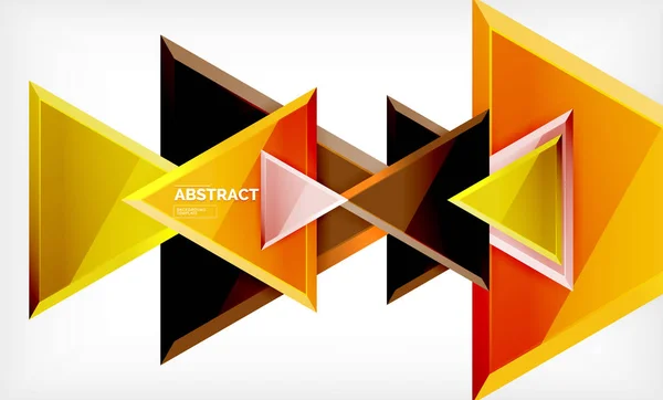 Teknologi futuristik bentuk 3d geometris, minimal latar belakang abstrak - Stok Vektor