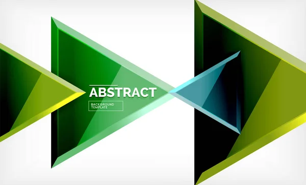 Design triangolare a basso poli sfondo, triangoli multicolori — Vettoriale Stock
