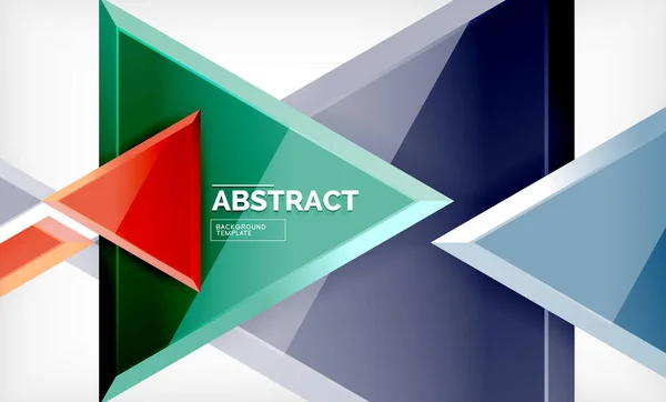 Tech futurista formas geométricas 3d, fondo abstracto mínimo — Vector de stock