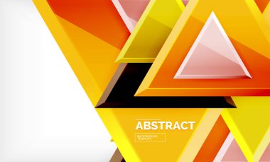 Tech futuristik geometrik 3d şekiller, minimal arka plan soyut