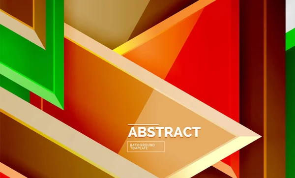 Технологические футуристические геометрические 3d формы, минимальный абстрактный фон — стоковый вектор