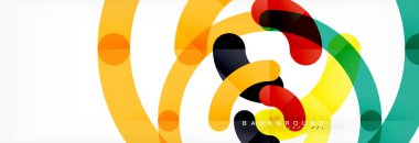 Arka plan daire soyut çizgili Tema