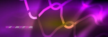 Parlak neon ışıkları arka plan, tekno tasarım, projeniz için modern duvar kağıdı