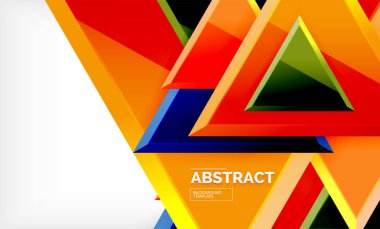 Üçgen düşük Poli arka plan tasarımı, çok renkli üçgenler