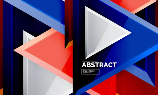 Технічні футуристичні геометричні 3d форми, мінімальний абстрактний фон — стоковий вектор