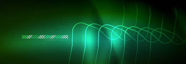 Glänzende Neonlichter Hintergrund, Techno-Design, moderne Tapete für Ihr Projekt — Stockvektor