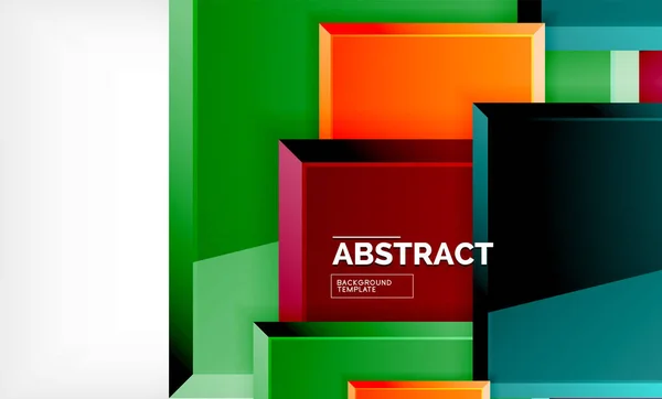 Fondo abstracto cuadrado, diseño geométrico brillante — Archivo Imágenes Vectoriales