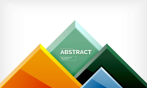 Geometrisch abstracte achtergrond, moderne vierkante ontwerp — Stockvector