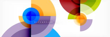 Geometrik daire arka plan, yaratıcı geometrik duvar kağıdı.