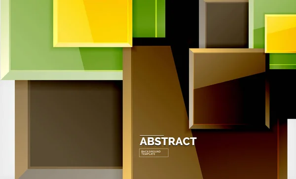 Geometrisch abstracte achtergrond, moderne vierkante ontwerp — Stockvector