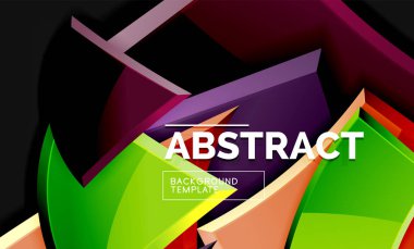 Kare ve üçgen geometrik arka plan