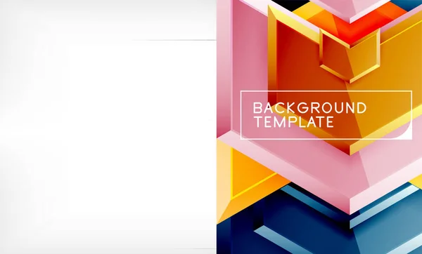 Pfeil geometrischen abstrakten Hintergrund, gerichtete Tapete Konzept — Stockvektor