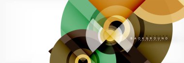 Geometrik daire arka plan, yaratıcı geometrik duvar kağıdı.