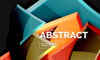 Kare ve üçgen geometrik arka plan