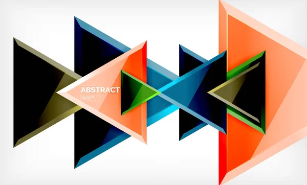 Tech futurista formas geométricas 3d, fondo abstracto mínimo — Archivo Imágenes Vectoriales