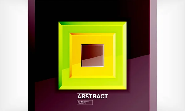 Geometrické pozadí abstraktní, moderní čtvercový design — Stockový vektor
