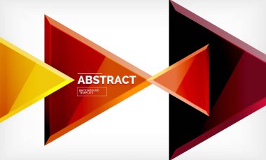 Üçgen düşük Poli arka plan tasarımı, çok renkli üçgenler