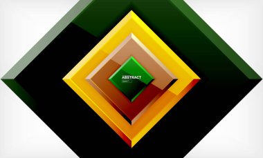 Arka plan, parlak geometrik tasarım kare