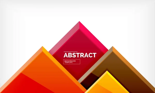 Vierkant abstracte achtergrond, glanzend geometrisch ontwerp — Stockvector