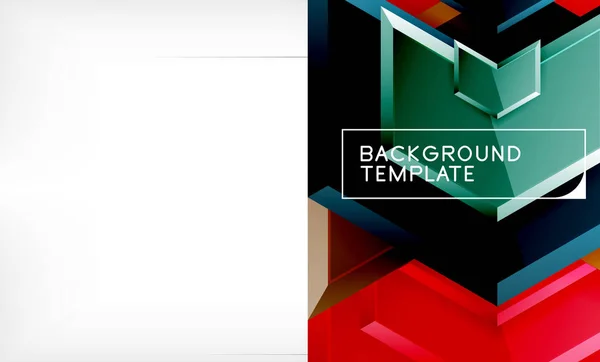 Glänzend glänzende Pfeile Hintergrund, sauberes modernes geometrisches Design, futuristische Komposition — Stockvektor
