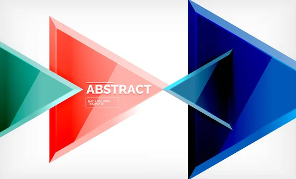 Design triunghiular de fundal poli scăzut, triunghiuri multicolore — Vector de stoc