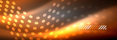 Soyut dalga koyu, parlak hareket üzerinde parlayan, Noel ve yeni yıl alan ışık sihirli. Techno arka plan