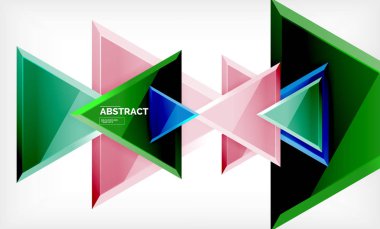 Üçgen düşük Poli arka plan tasarımı, çok renkli üçgenler